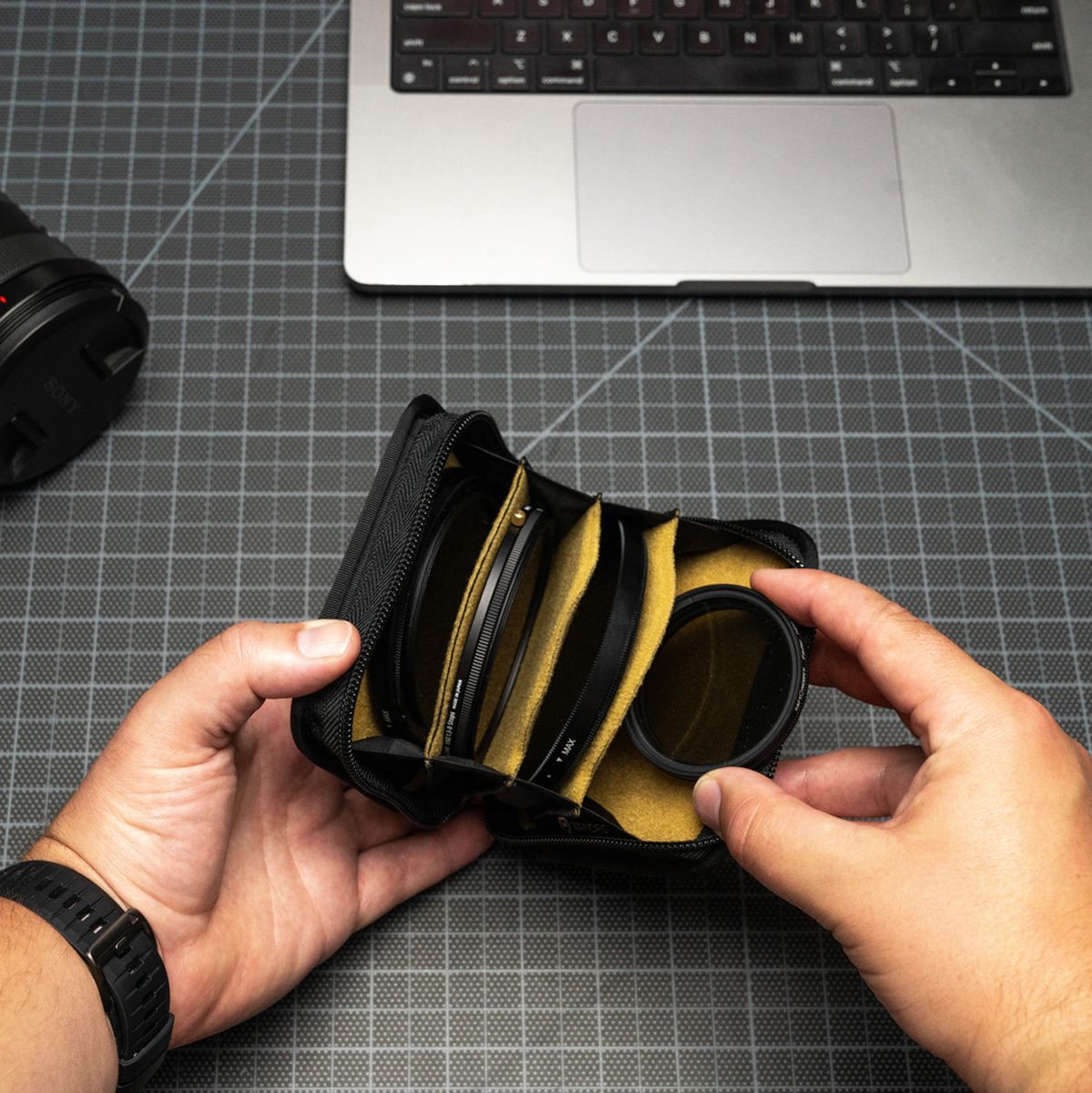 WANDRD Lens Filter Case Dallol Yellow