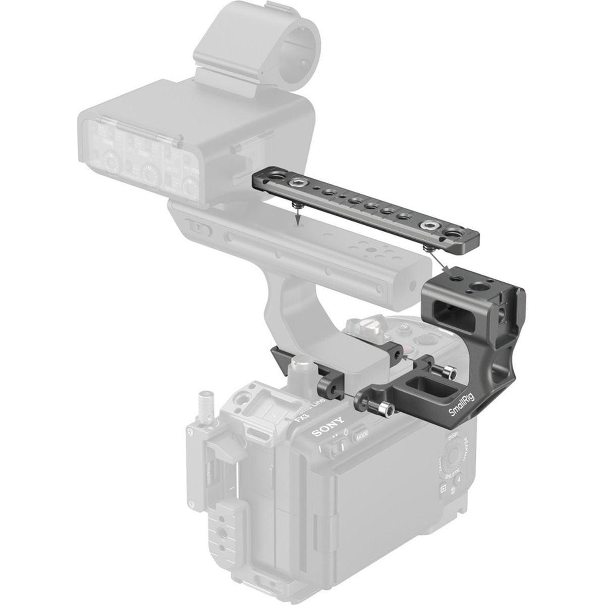 SmallRig 4830 Extension Mount Plate Kit For Sony FX3 / FX30 XLR Handle