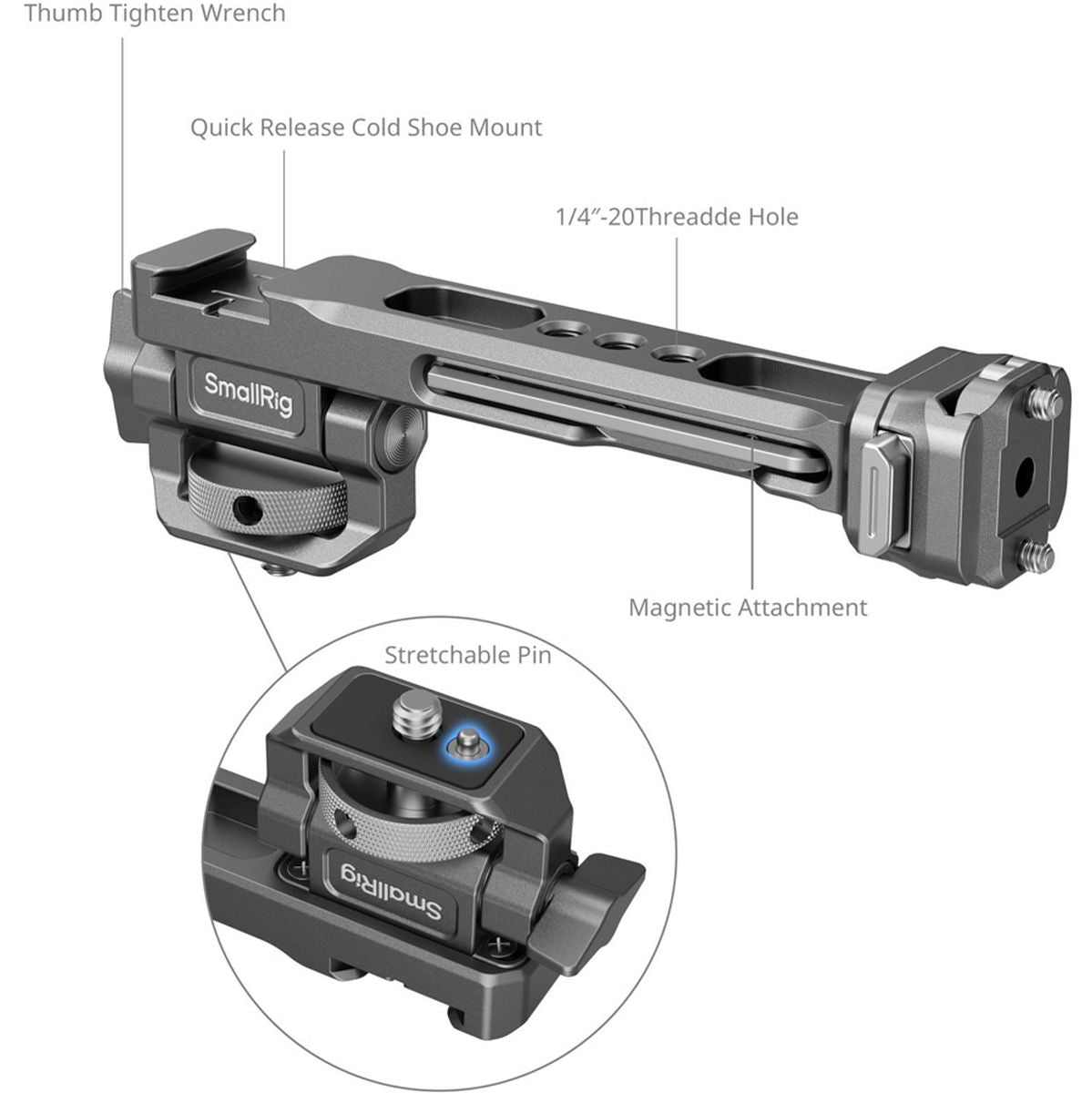 SmallRig 4637 Hawklock H21 Monitor Support For DJI Stabilizers