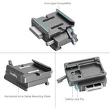 SmallRig 4639 Hawklock H38 Arca Swiss Quick Release Plate For DJI Stabilizers