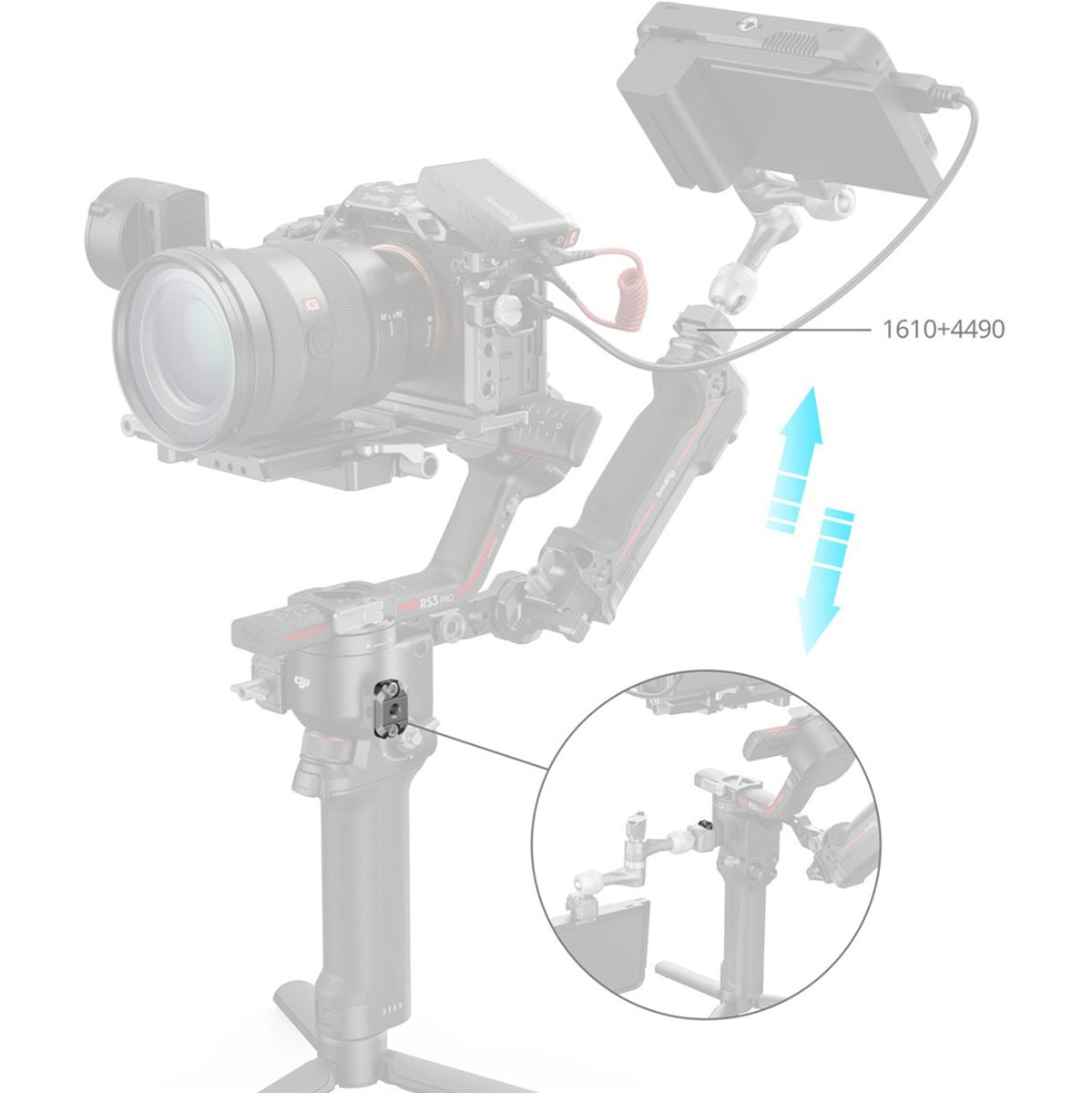 SmallRig 4640 Hawklock H21 Quick Release Mini Nato Rail For DJI Stabilizers