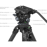 SmallRig 4259 X Potato Jet Tribex Hydraulic Carbon Fiber Tripod Kit
