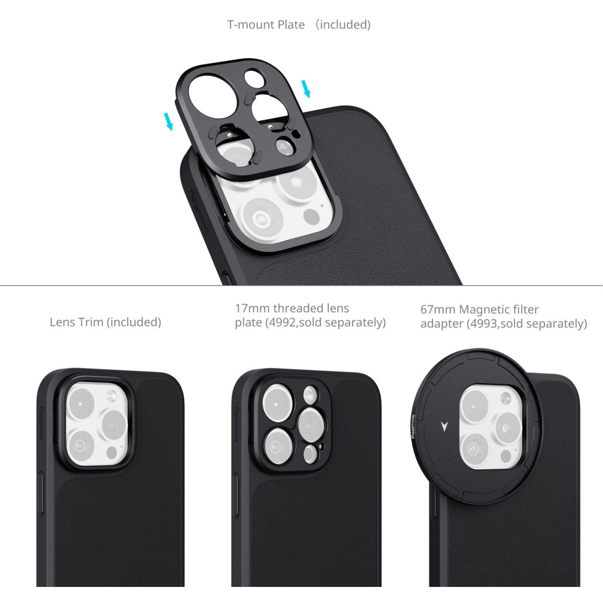 SmallRig 4987 Filmov Lightweight Photography Case Kit For iPhone 16 Pro Max 4987
