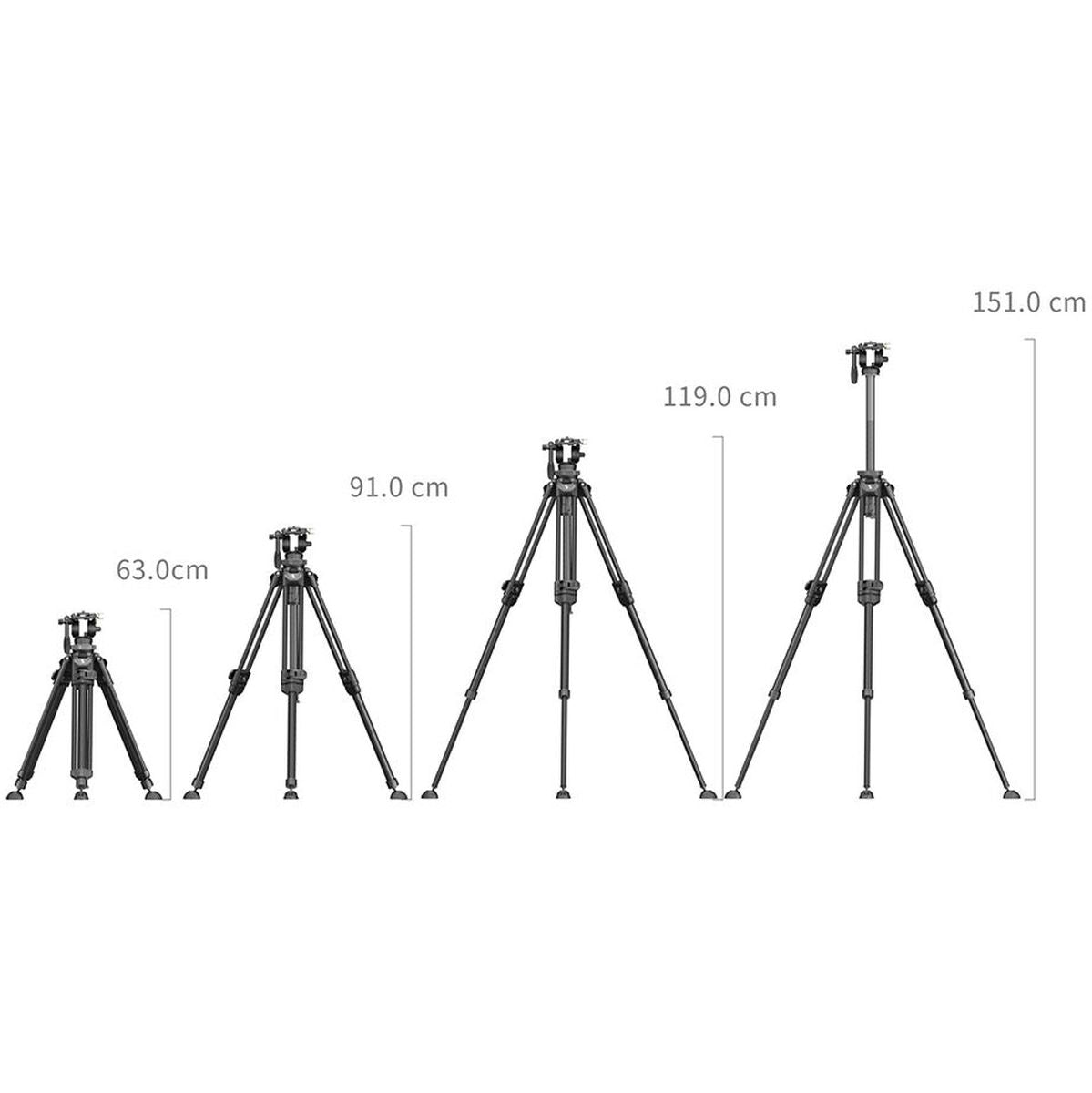 SmallRig Lightweight Video Carbon Fiber Tripod Kit AD 50 Pro 4420