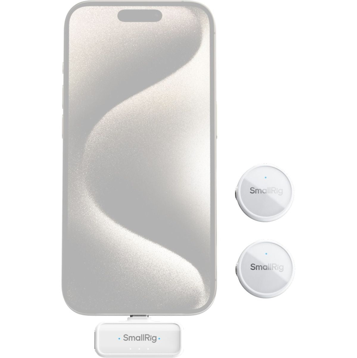 SmallRig 4706 S 60 Wireless Microphone (White / USB C Version)
