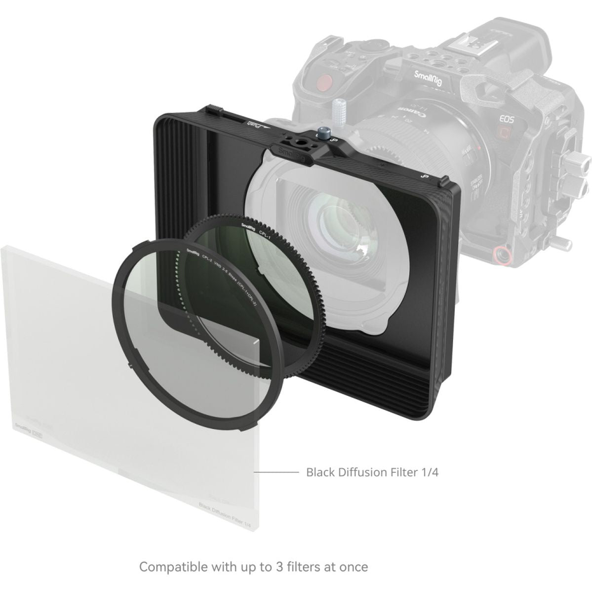 SmallRig 4411 Matte Box w/ Adjustable Clamp And VND Kit