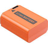 SmallRig 4965 NP FW50 USB C Rechargeable Camera Battery (Orange)
