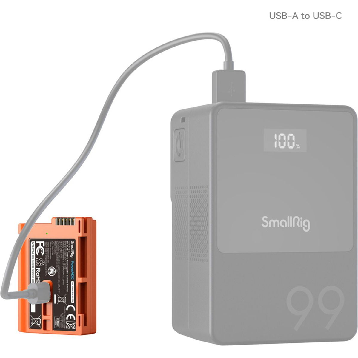 SmallRig 4966 EN EL15C USB C Rechargeable Camera Battery (Orange) - image 2 of 5
