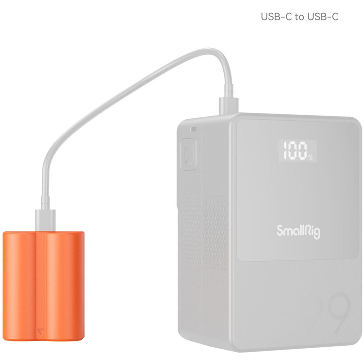 SmallRig 4970 NP W235 USB C Rechargeable Camera Battery (Orange)