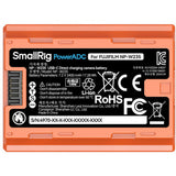 SmallRig 4970 NP W235 USB C Rechargeable Camera Battery (Orange)