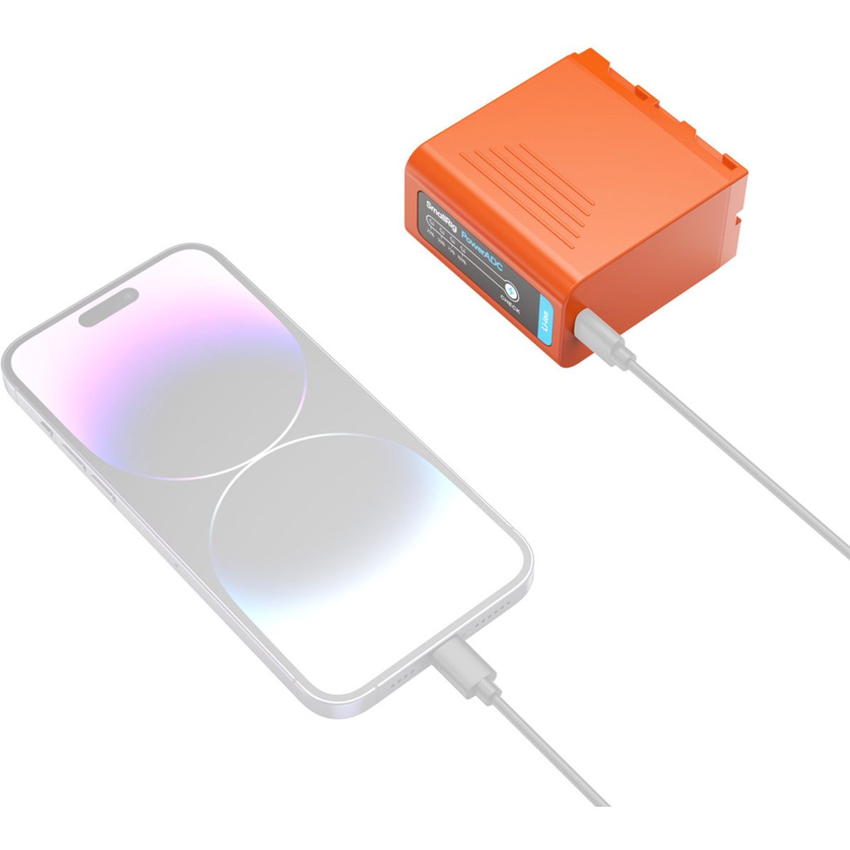 SmallRig 4972 NP F970 USB C Rechargeable Camera Battery (Orange)