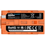 SmallRig 4972 NP F970 USB C Rechargeable Camera Battery (Orange)