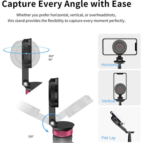 Ulanzi MT-84 Selfie Stick Tripod 153cm Magnetic + Remote - image 2 of 5