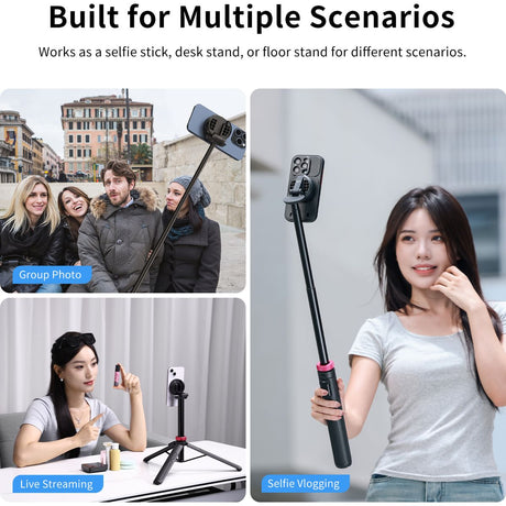 Ulanzi MT-84 Selfie Stick Tripod 153cm Magnetic + Remote - image 5 of 5