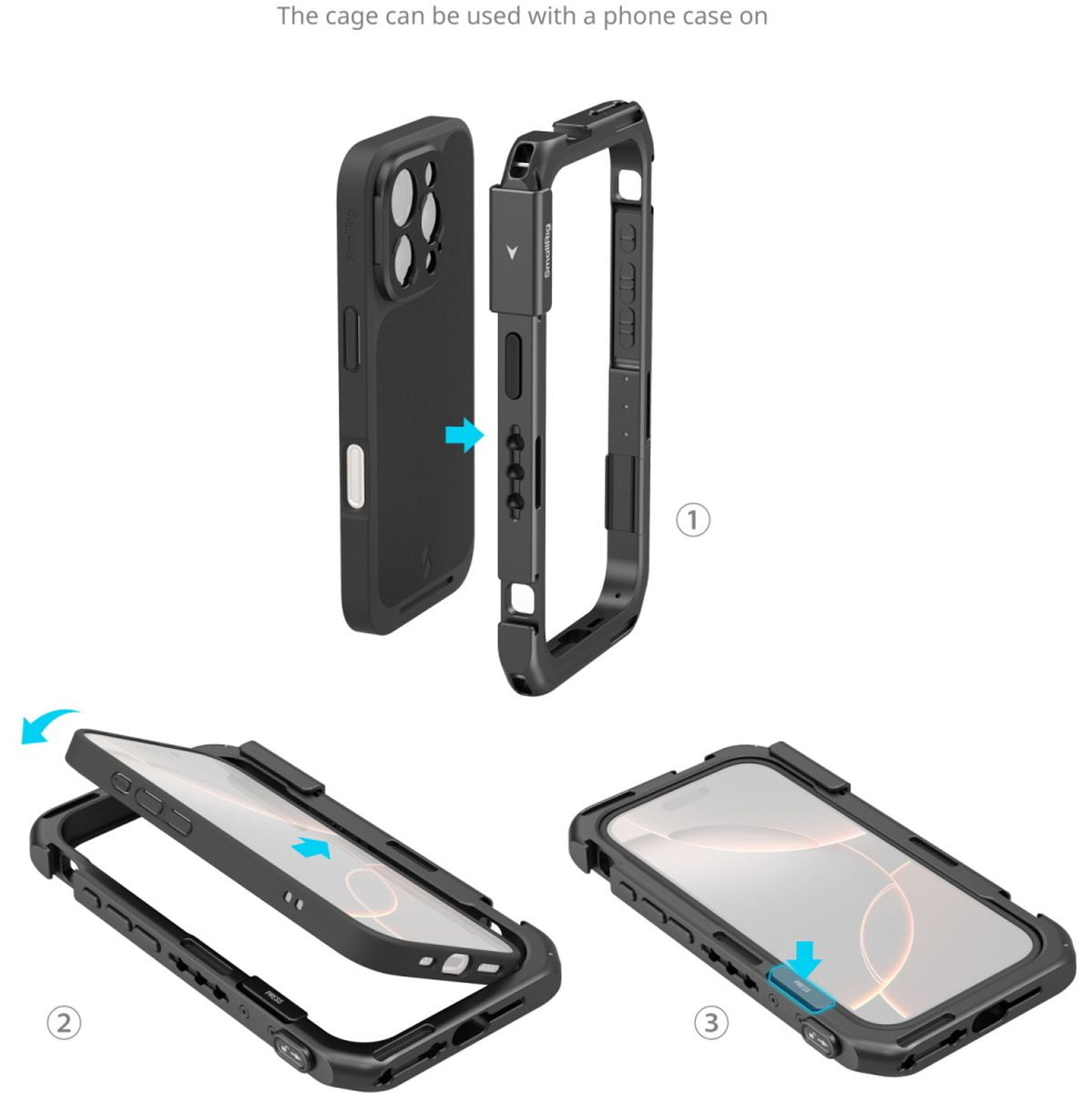 SmallRig 4827 Mobile Video Cage Flagship Edition For iPhone 16 Pro Max
