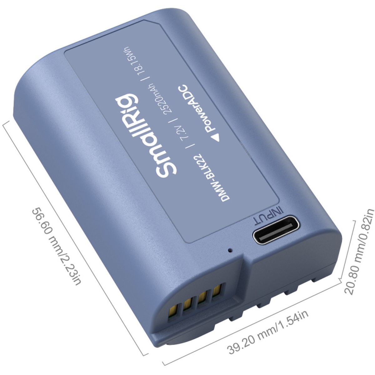 SmallRig 4906 DMW BLK22 USB C Rechargeable Camera Battery