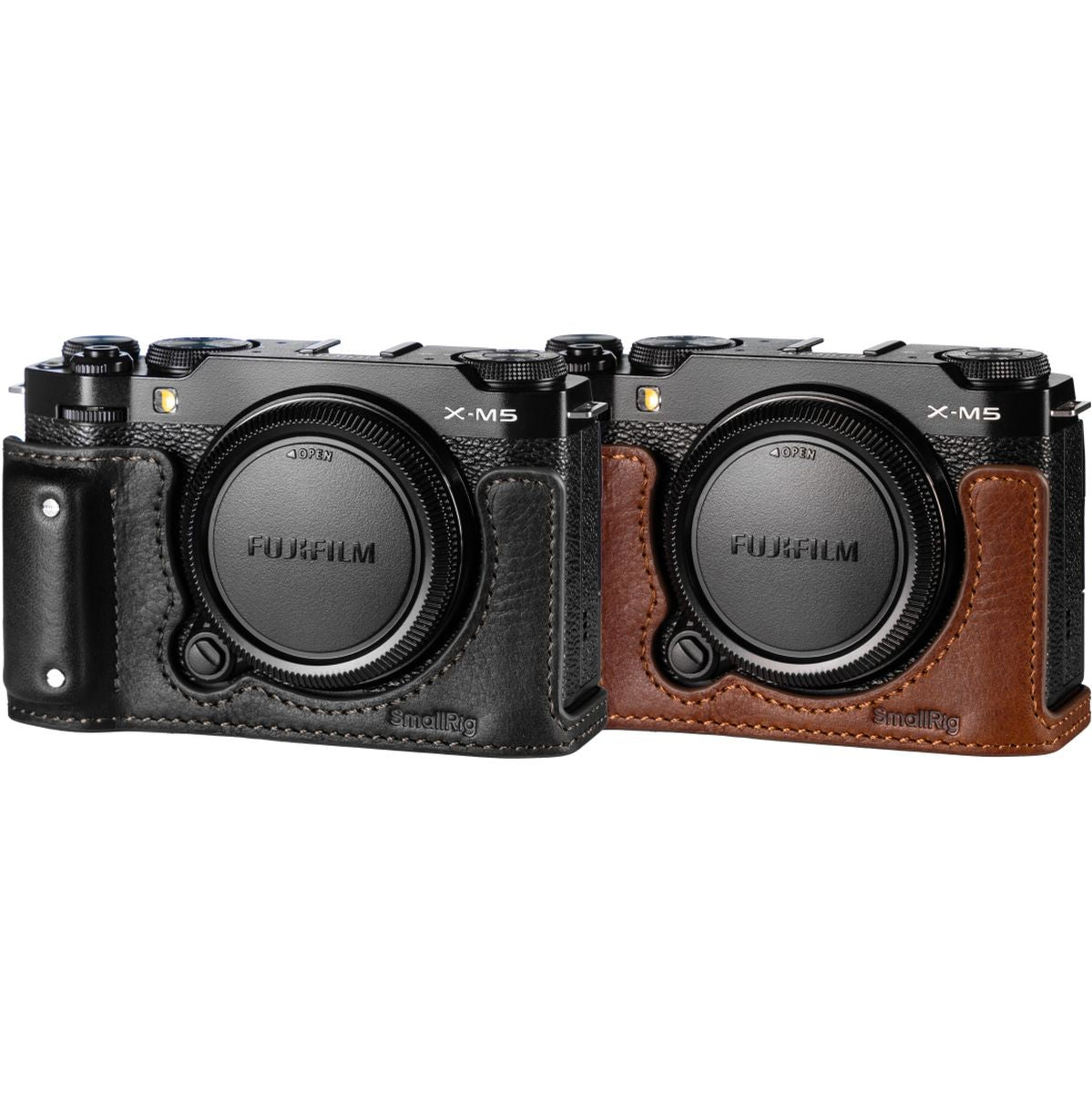SmallRig 4880 Camera Leather Half Case Kit For Fujifilm X M5 (Brown)