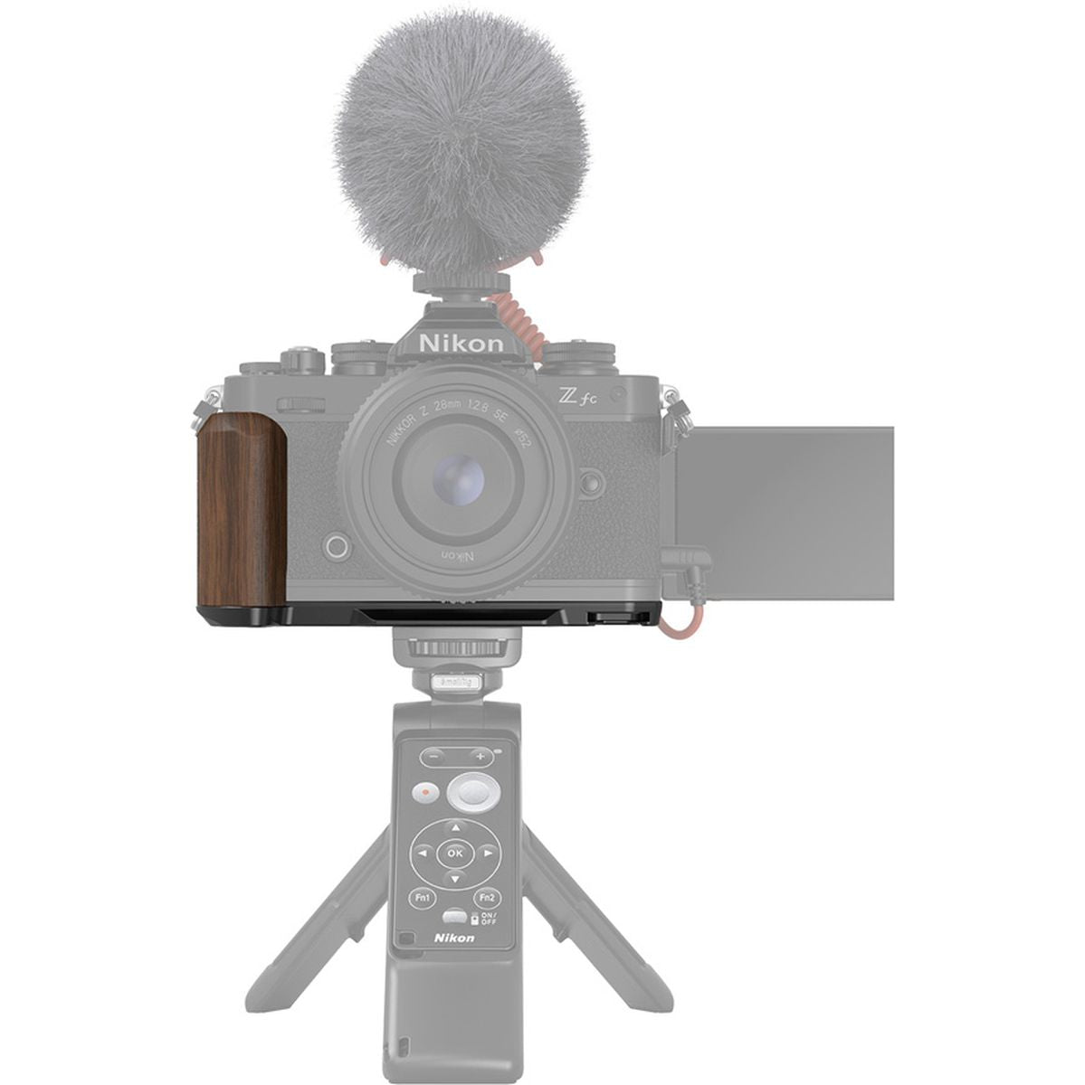 SmallRig 4802 Wooden L Shape Grip For Nikon Z FC (Black)