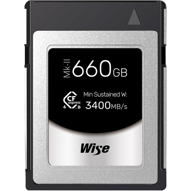 Wise 660GB CFexpress 4.0 Type B Pro MK II Memory Card 3600 MB/s