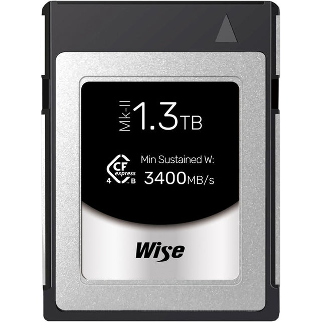 Wise 1.3TB CFexpress 4.0 Type B Pro MK II Memory Card 3600 MB/s