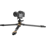 Fotopro Origin Plus + O 8H Carbon Tripod 20TH Anniversary Edition Black / Gold - image 2 of 5