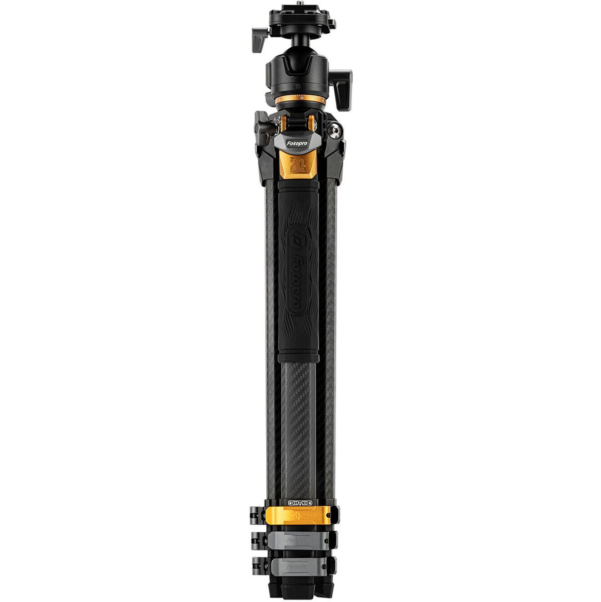 Fotopro Origin Plus + O 8H Carbon Tripod 20TH Anniversary Edition Black / Gold - image 4 of 5