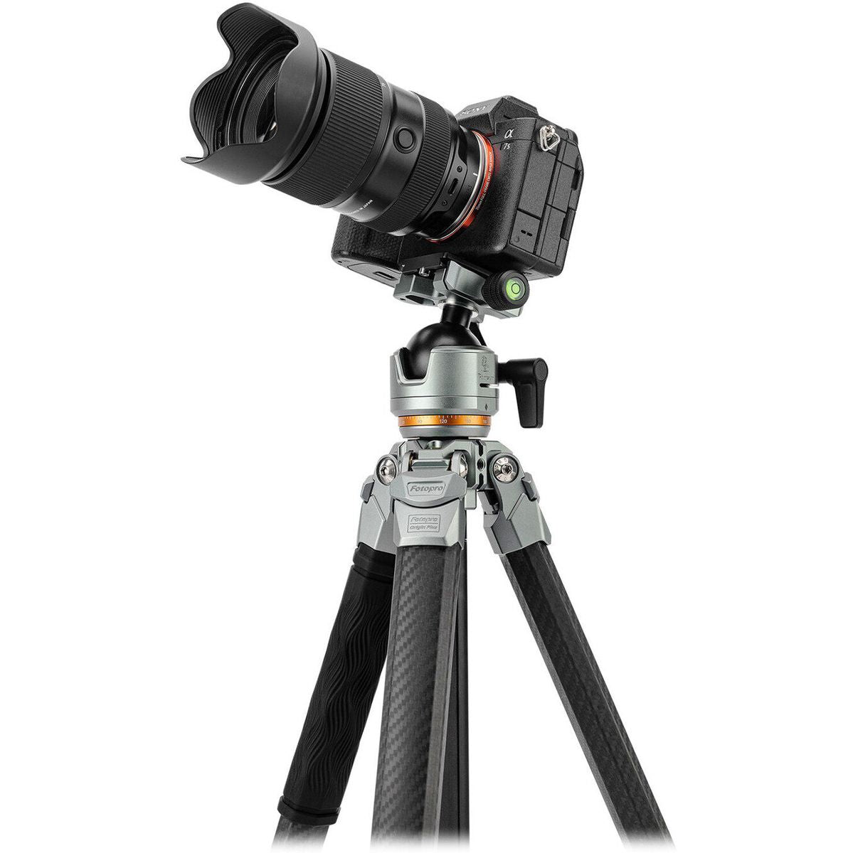 Fotopro Origin Plus + O 8H Carbon Tripod Grey - image 3 of 5