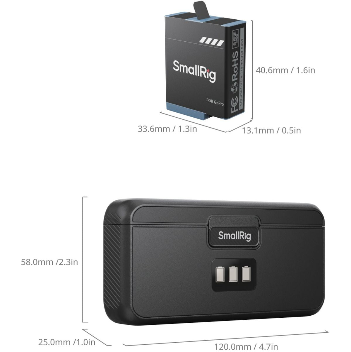 SmallRig 4565 GoPro Camera Battery Kit - image 3 of 5