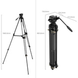 SmallRig Heavy Duty Fluid Head Tripod Kit AD 01S 4686 - image 4 of 5