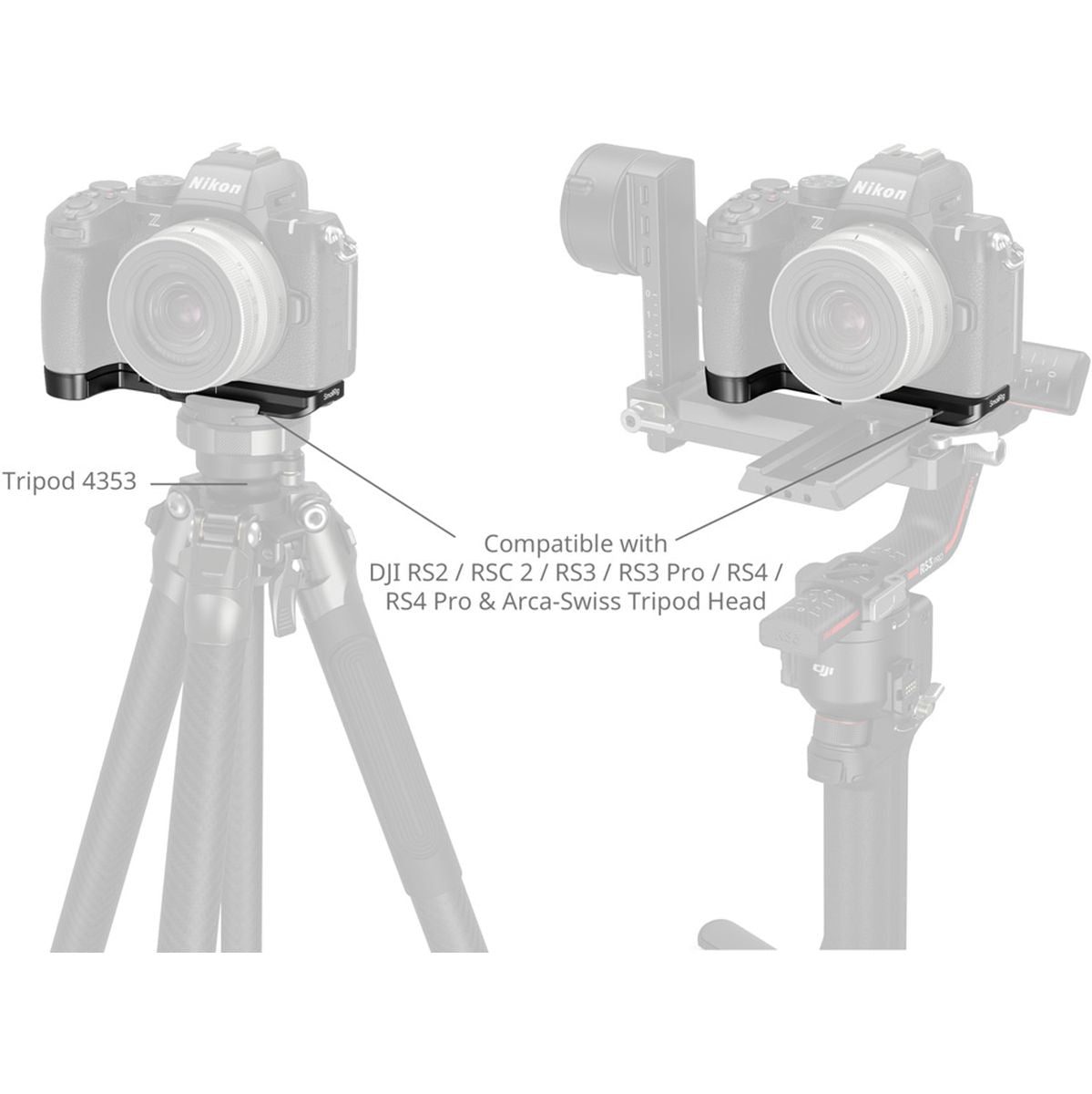SmallRig Bottom Mount Plate For Nikon Z50 II 4981 - image 3 of 5