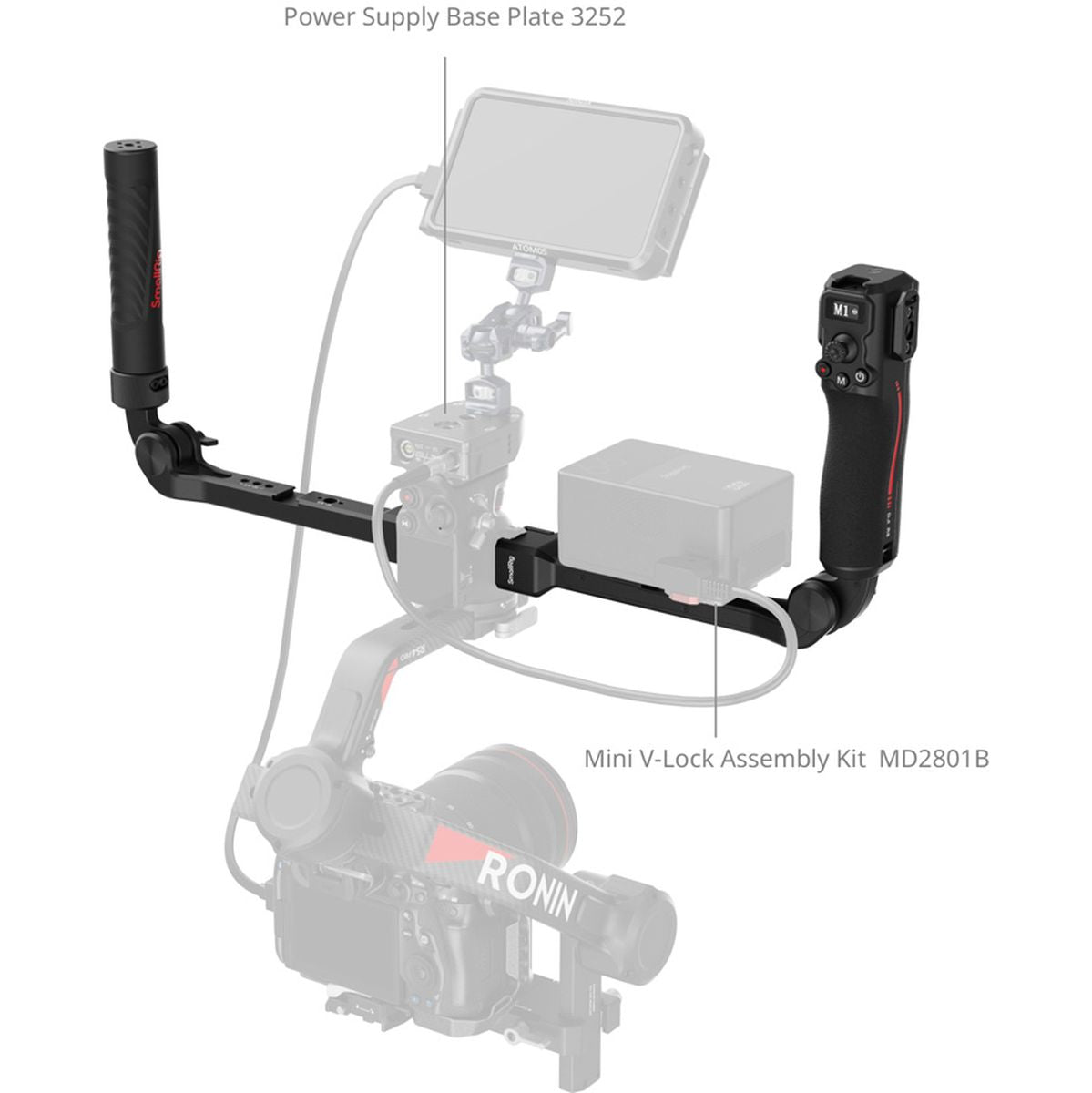 SmallRig 4327 Focus Control Dual Grip For DJI RS Series – Hard to