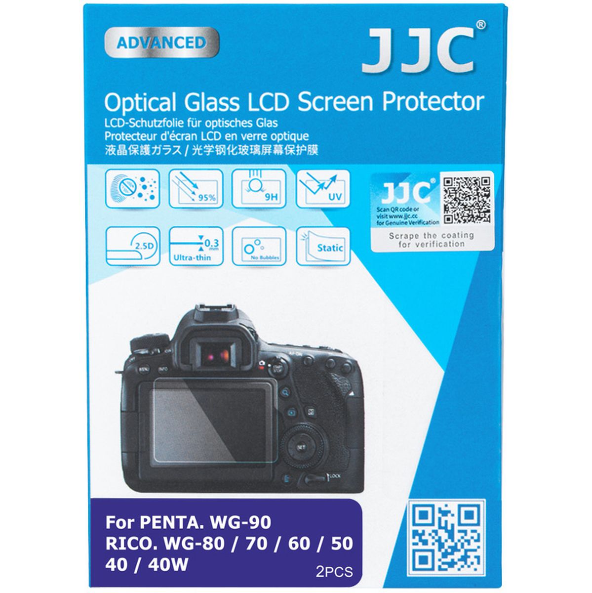 JJC GSP WG90K2 LCD Glass Protector