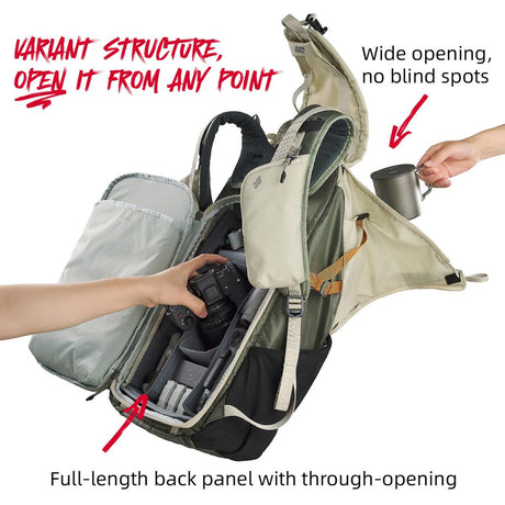 VSGO Pocket Ranger 25 L Off White Green w/ Insert - image 3 of 4