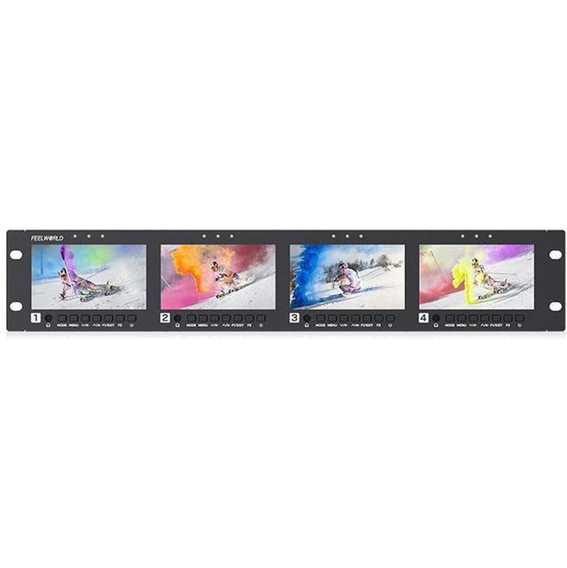 Feelworld Seetec Q41 Quad 4.5 inch 2RU Rackmount Monitor