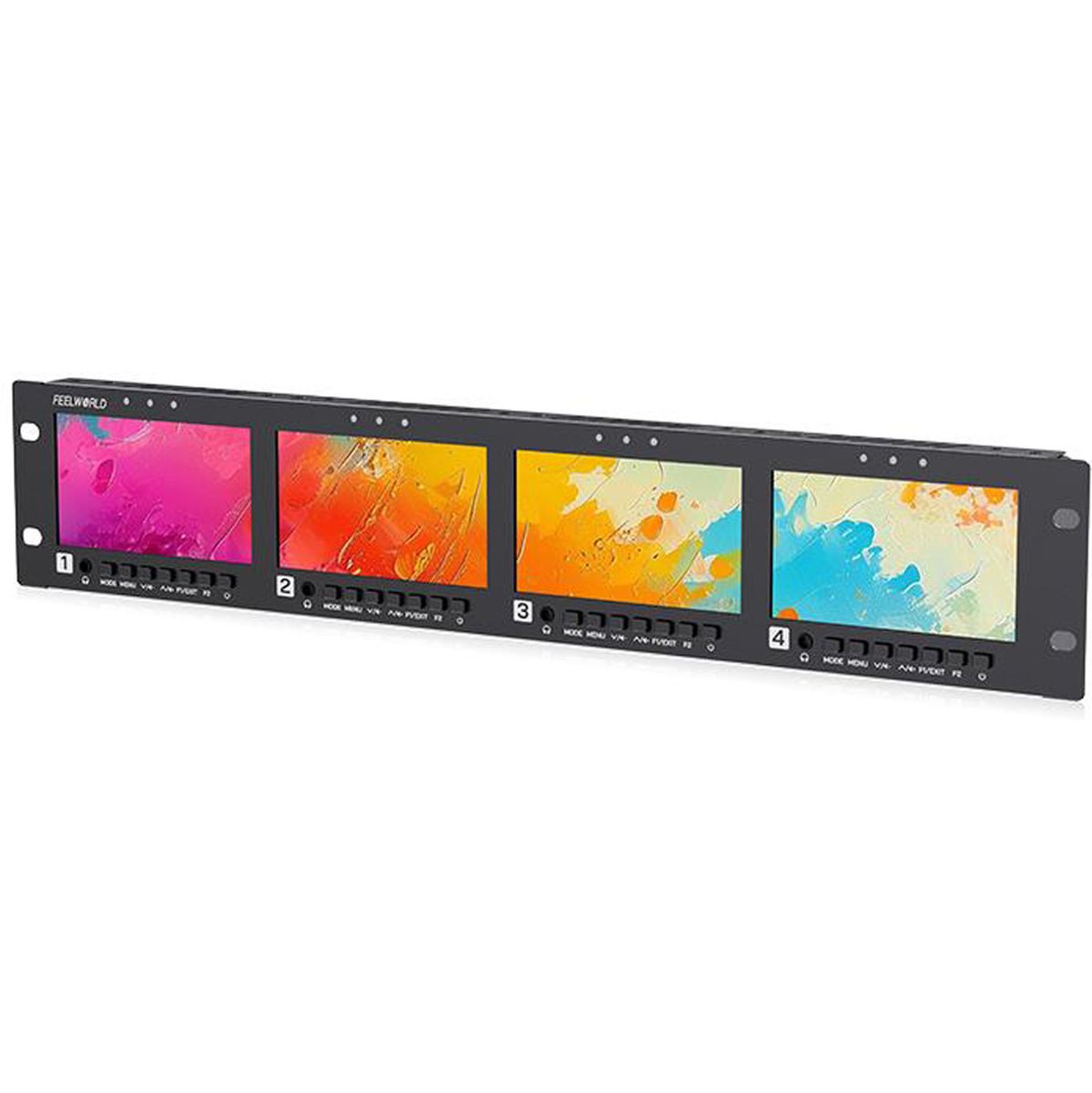 Feelworld Seetec Q41 Quad 4.5 inch 2RU Rackmount Monitor - image 2 of 5