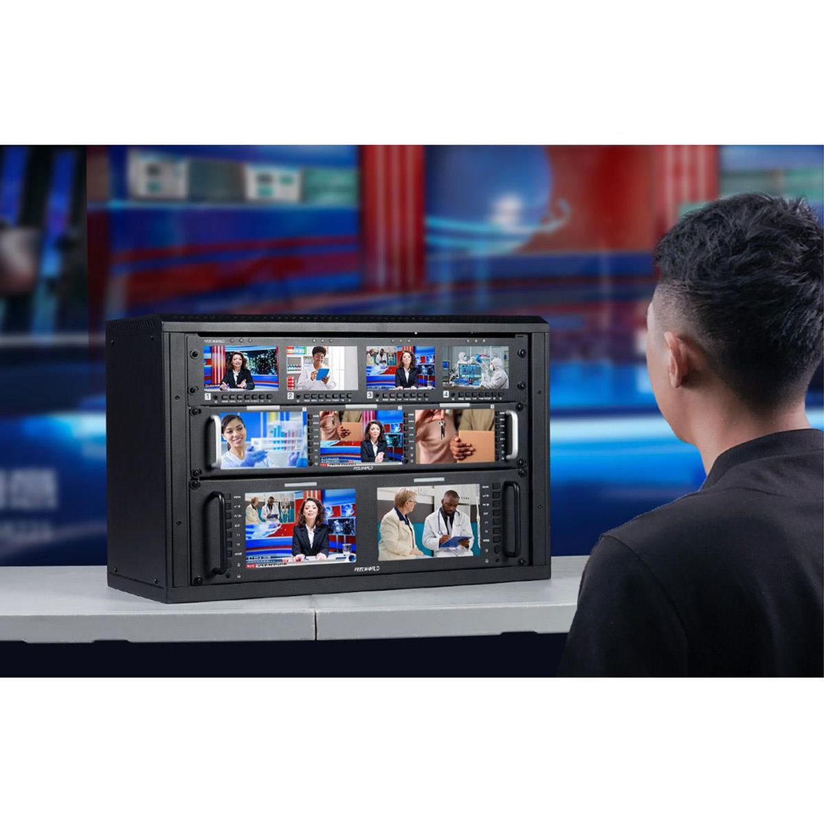 Feelworld Seetec Q41 Quad 4.5 inch 2RU Rackmount Monitor - image 5 of 5