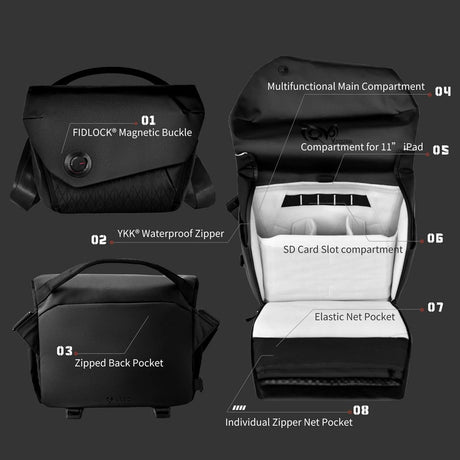 VSGO Black Snipe Camera Messenger Bag 6l - image 5 of 5
