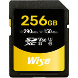Wise 256GB SDXC UHS II V60 Memory Card