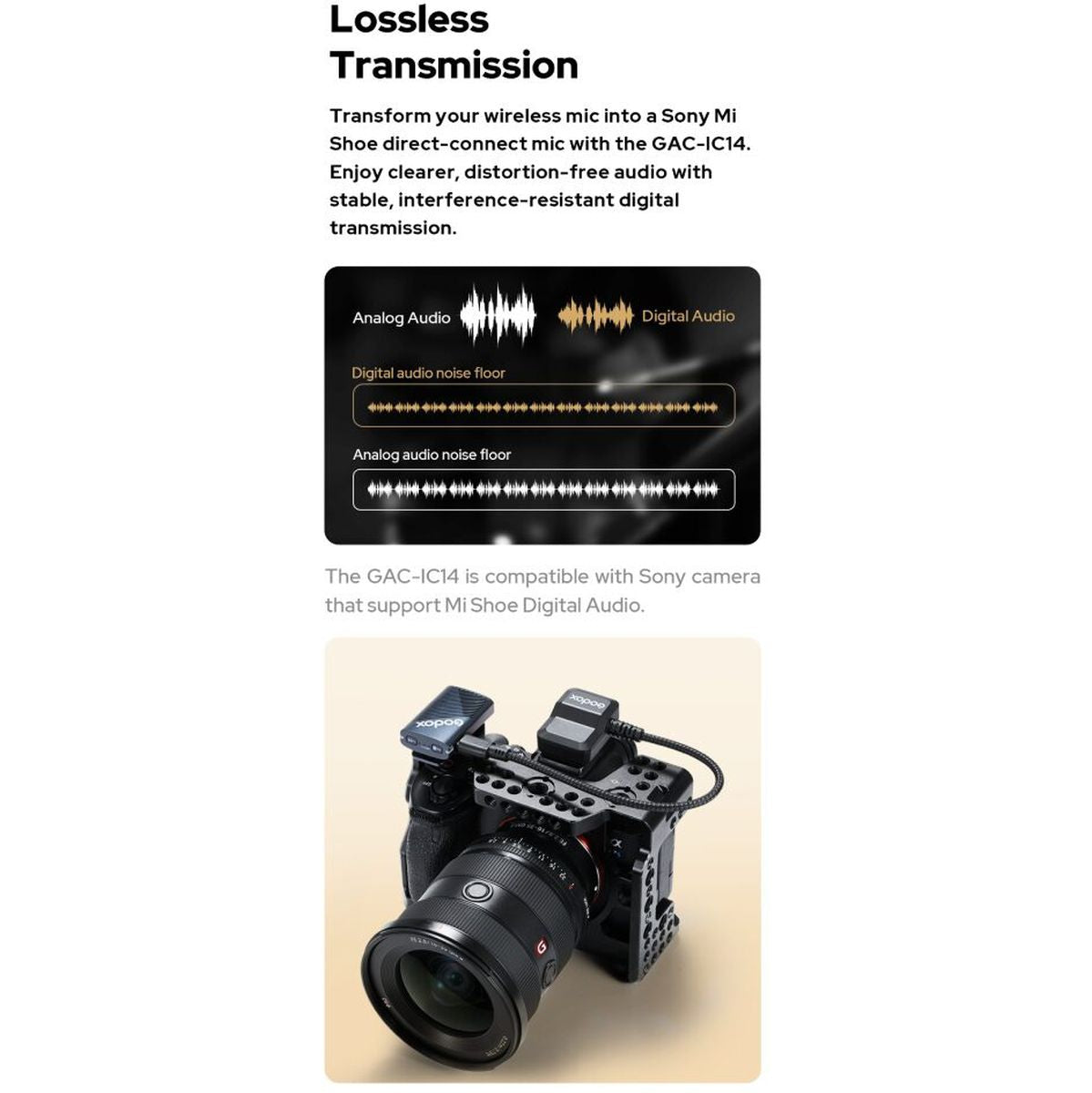 Godox Gac IC14 MI Shoe To USB C Digital Audio Cable - image 3 of 5