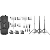 Godox Litemons LA300R RGB LED Video Light 3 Light Kit (White)
