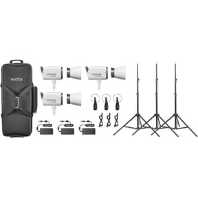 Godox Litemons LA300R RGB LED Video Light 3 Light Kit (White)