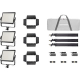 Godox LP1200BI K3 Black Litemons Bi Colour LED Light Panel 3 Light Kit
