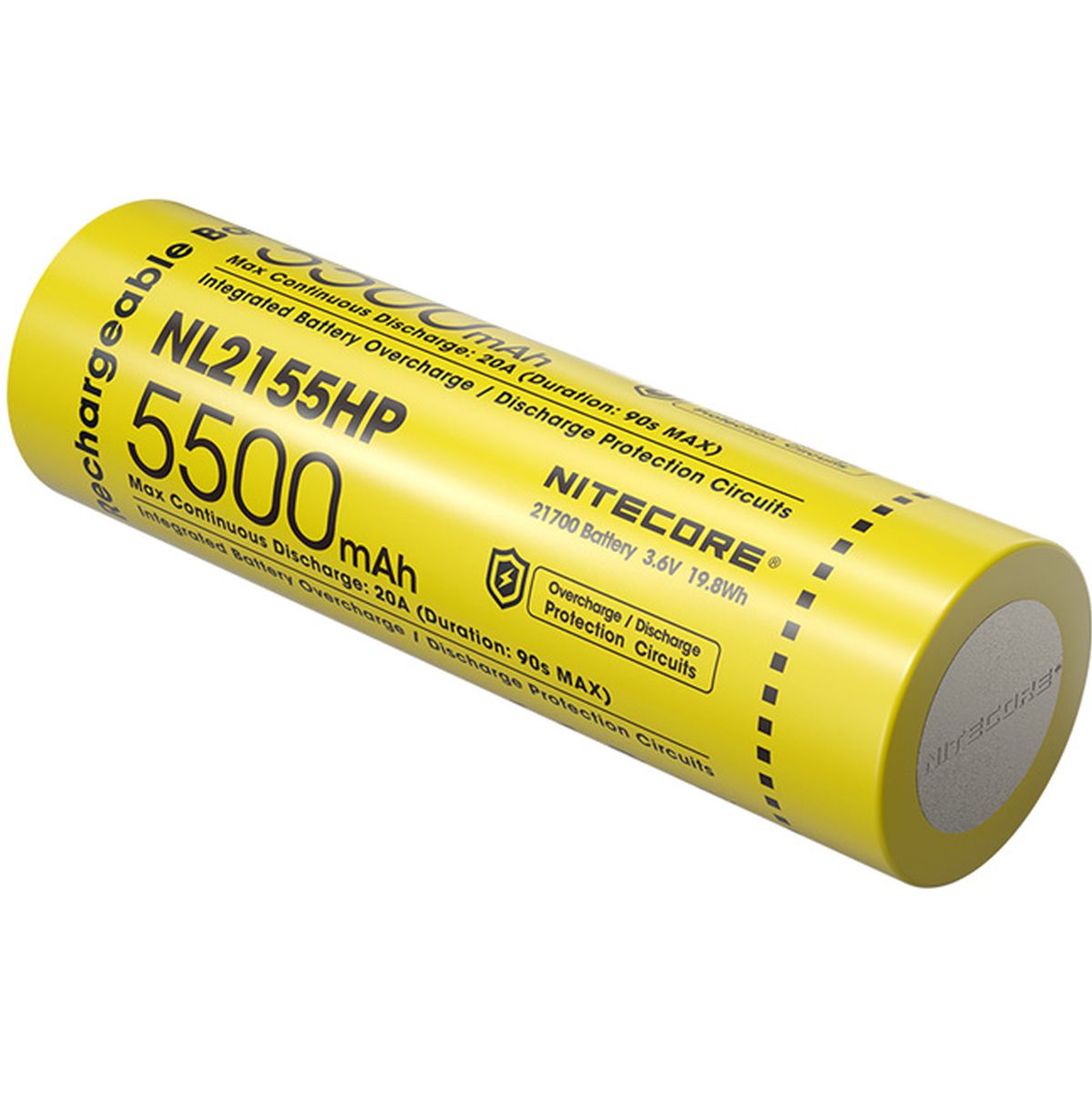 Nitecore NL2155HP 5500mAh 21700 High Performance Rechargeable Li ION Battery - image 3 of 3