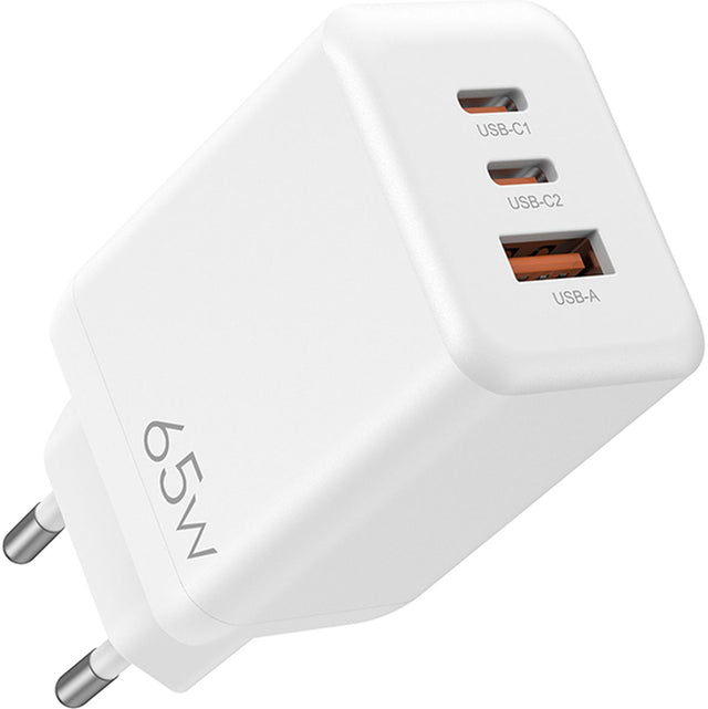 Caruba 65W Wall Charger 2X USB C + 1X USB A