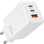 Caruba 65W Wall Charger 2X USB C + 1X USB A