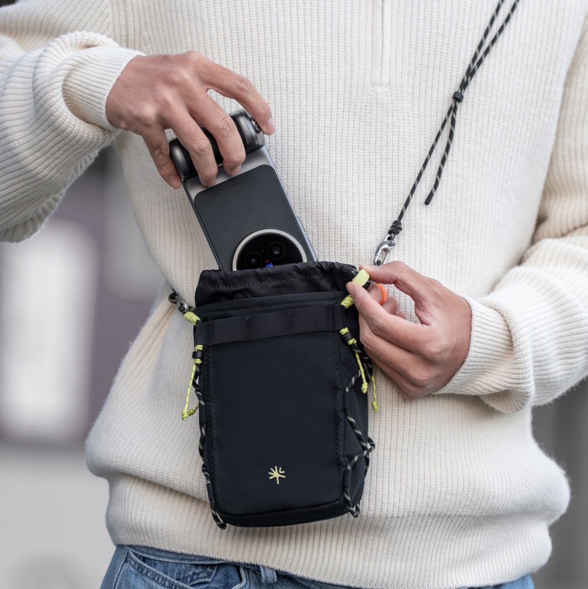PGYTECH Onego Casual Crossbody Mobile Bag (Space Black)