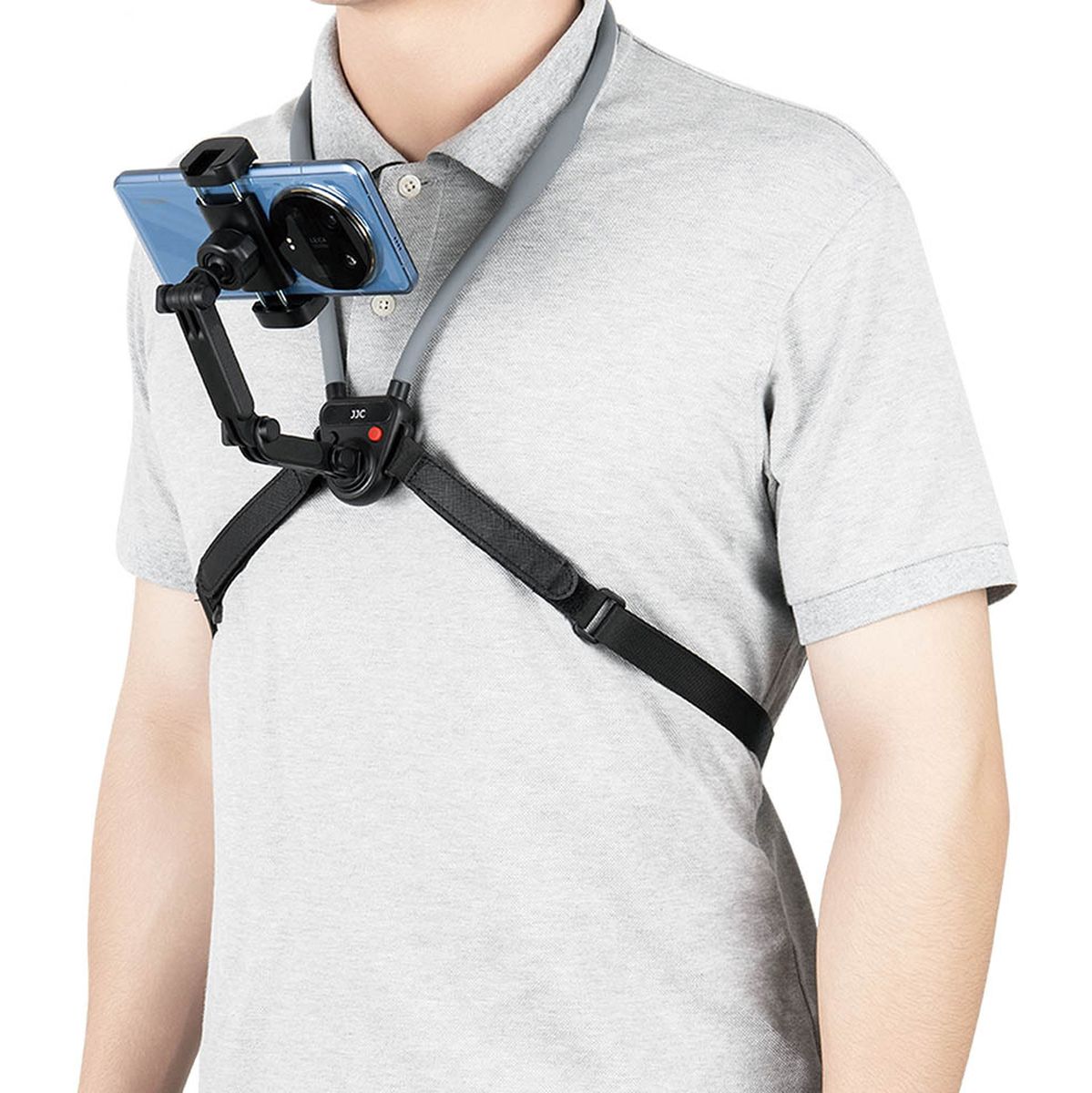 JJC MNM UN1 Black Neck Holder For Phones Action Cameras