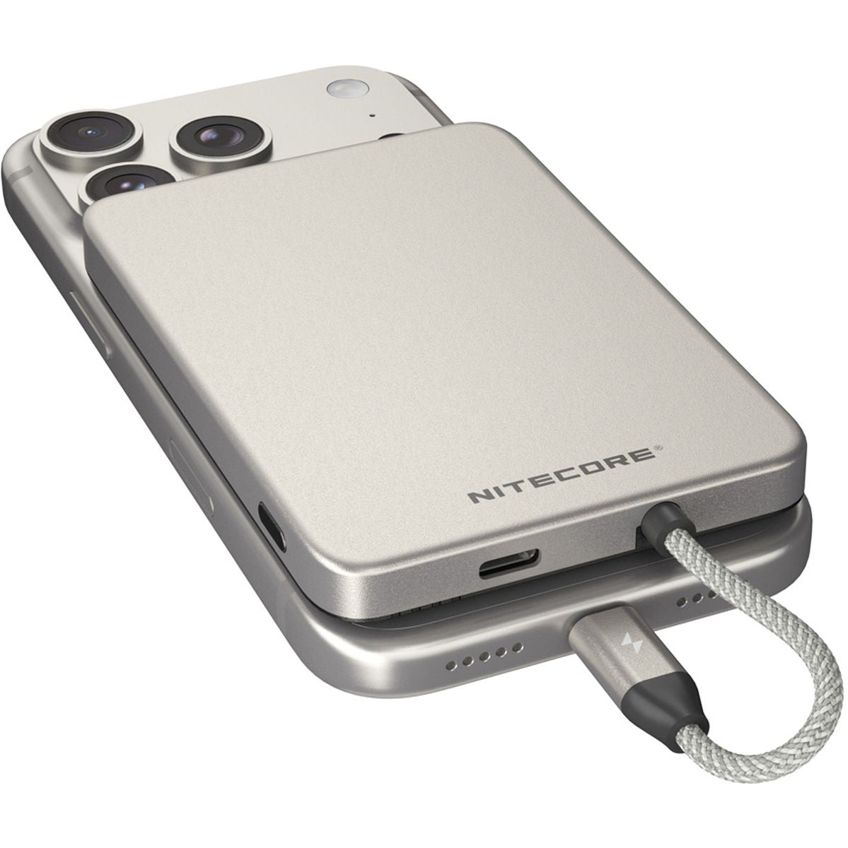Nitecore Pocket 5 Magnetic Ultra Thin Power Bank Titanium Grey - image 3 of 5