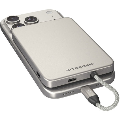 Nitecore Pocket 5 Magnetic Ultra Thin Power Bank Titanium Grey - image 3 of 5