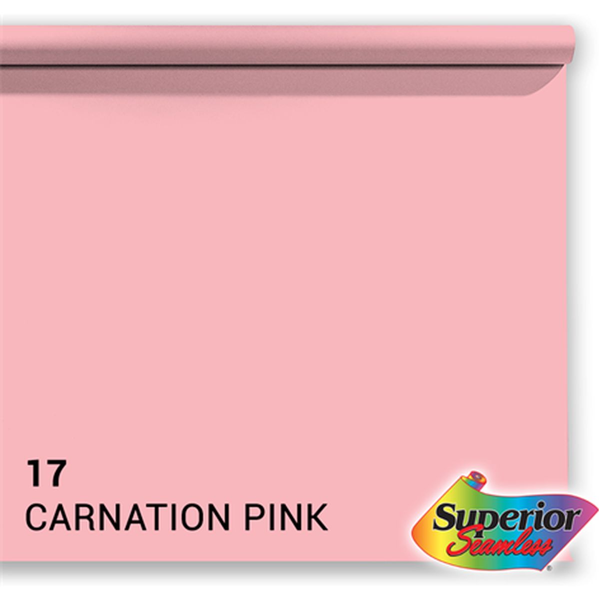 Superior Background Rol Carnation Pink (NR 17) 1.35m X 11m